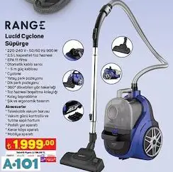 RANGE LUCİD CYCLONE SÜPÜRGE RANGE LUCİD CYCLONE SÜPÜRGE